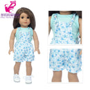 Roupas para Boneca de 18 Polegadas - Blusa Preta, Saia e Meia Calça