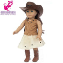 Roupas para Boneca de 18 Polegadas - Blusa Preta, Saia e Meia Calça