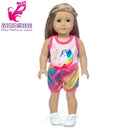 Roupas para Boneca de 18 Polegadas - Blusa Preta, Saia e Meia Calça