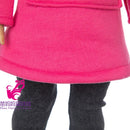 Roupas para Boneca de 18 Polegadas - Blusa Preta, Saia e Meia Calça