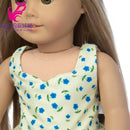 Roupas para Boneca de 18 Polegadas - Blusa Preta, Saia e Meia Calça