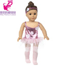 Roupas para Boneca de 18 Polegadas - Blusa Preta, Saia e Meia Calça