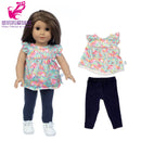 Roupas para Boneca de 18 Polegadas - Blusa Preta, Saia e Meia Calça