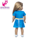 Roupas para Boneca de 18 Polegadas - Blusa Preta, Saia e Meia Calça