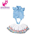 Roupas para Boneca de 18 Polegadas - Blusa Preta, Saia e Meia Calça