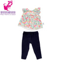 Roupas para Boneca de 18 Polegadas - Blusa Preta, Saia e Meia Calça