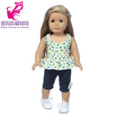 Roupas para Boneca de 18 Polegadas - Blusa Preta, Saia e Meia Calça