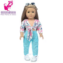 Roupas para Boneca de 18 Polegadas - Blusa Preta, Saia e Meia Calça