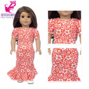 Roupas para Boneca de 18 Polegadas - Blusa Preta, Saia e Meia Calça