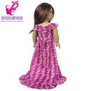 Roupas para Boneca de 18 Polegadas - Blusa Preta, Saia e Meia Calça