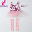 Roupas para Boneca de 18 Polegadas - Blusa Preta, Saia e Meia Calça