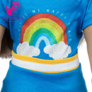 Roupas para Boneca de 18 Polegadas - Blusa Preta, Saia e Meia Calça