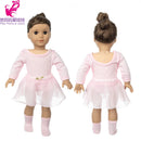 Roupas para Boneca de 18 Polegadas - Blusa Preta, Saia e Meia Calça