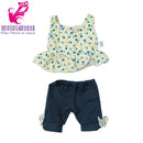 Roupas para Boneca de 18 Polegadas - Blusa Preta, Saia e Meia Calça