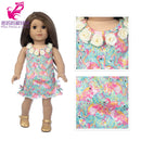 Roupas para Boneca de 18 Polegadas - Blusa Preta, Saia e Meia Calça