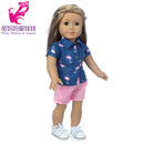 Roupas para Boneca de 18 Polegadas - Blusa Preta, Saia e Meia Calça