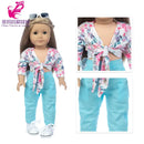 Roupas para Boneca de 18 Polegadas - Blusa Preta, Saia e Meia Calça