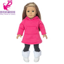 Roupas para Boneca de 18 Polegadas - Blusa Preta, Saia e Meia Calça