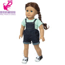 Roupas para Boneca de 18 Polegadas - Blusa Preta, Saia e Meia Calça