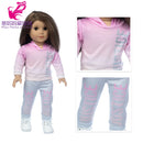 Roupas para Boneca de 18 Polegadas - Blusa Preta, Saia e Meia Calça