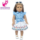 Roupas para Boneca de 18 Polegadas - Blusa Preta, Saia e Meia Calça