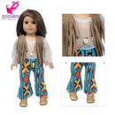 Roupas para Boneca de 18 Polegadas - Blusa Preta, Saia e Meia Calça