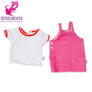 Roupas para Boneca de 18 Polegadas - Blusa Preta, Saia e Meia Calça