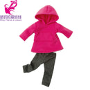 Roupas para Boneca de 18 Polegadas - Blusa Preta, Saia e Meia Calça