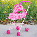 Carrinho de Boneca Mini Pram - Diversão e Estilo para Pequenos Cuidadosos