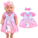 Roupas para Boneca de 18 Polegadas - Blusa Preta, Saia e Meia Calça