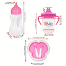 Conjunto de Alimentação para Boneca - Cuidados com a Bebê de 18 Polegadas