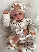 Boneca Reborn Gêmeos Elijah - 19 Polegadas, Pele 3D e Pintura de Camadas Múltiplas