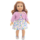 Roupas para Boneca de 18 Polegadas - Blusa Preta, Saia e Meia Calça