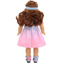 Roupas para Boneca de 18 Polegadas - Blusa Preta, Saia e Meia Calça