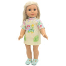 Roupas para Boneca de 18 Polegadas - Blusa Preta, Saia e Meia Calça